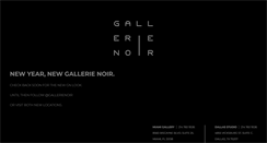 Desktop Screenshot of gallerienoir.com